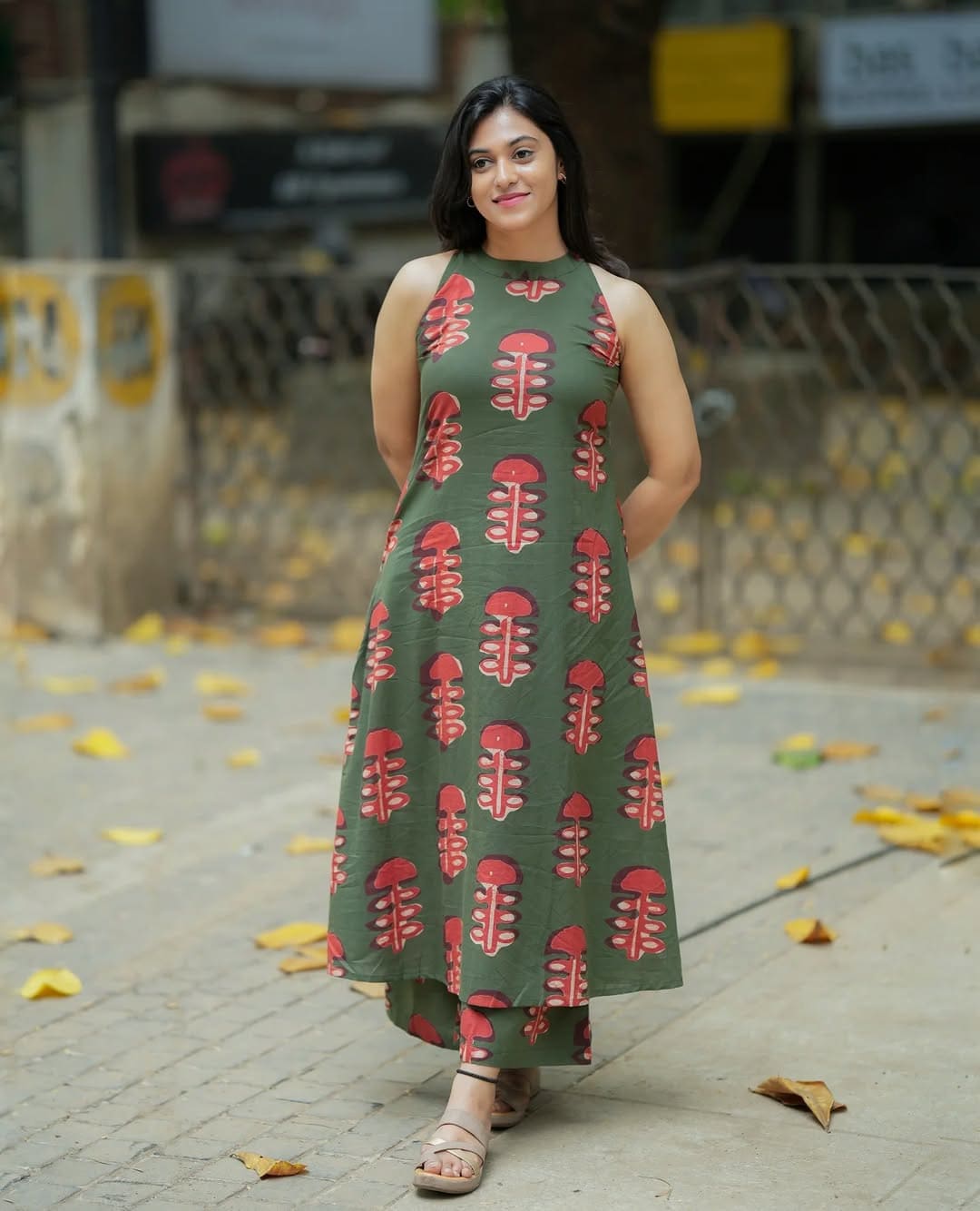 Summer green Mushroom Co-Ord set